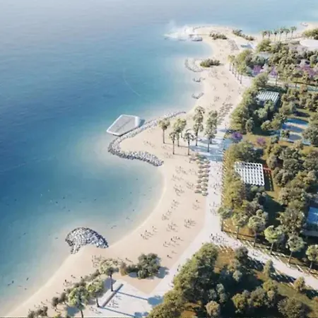 아파트 Znjan Beachfront Luxury Beautiful New With Garden Jacuzzi And Sauna *